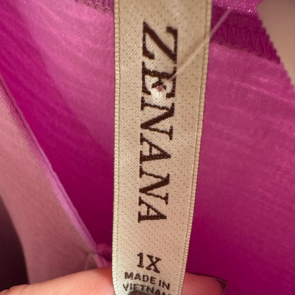 Zenana Purple Oversized Blouse - Picture 4 of 4